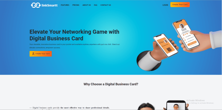 Linksmartt | Elevate Your Networking Game with Digital Business Card