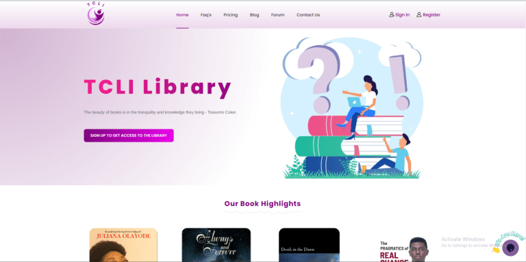 tclilibrary.com| Technology Used: Html5,CSS3,Bootstrap, jQuery, Laravel